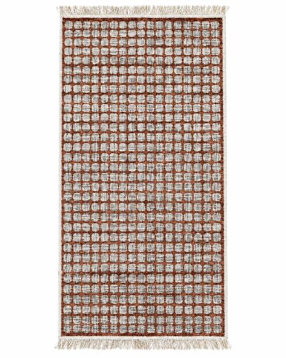 Bigghome Çift Taraflı Kilim 80*150 cm SA26EK Makinede Yıkanabilir Modern Desenli. ürün görseli